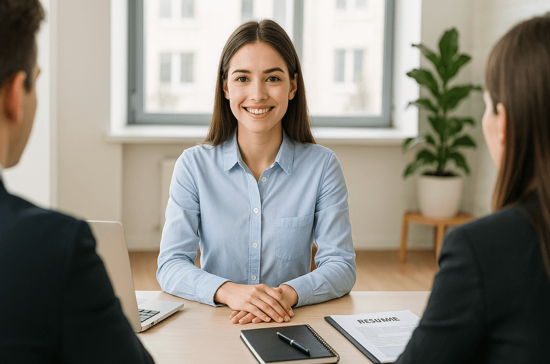 Professional preparing for job interview with Skillway platform